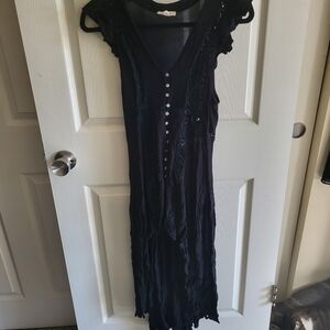 Cotton Candy Black High Low Dress